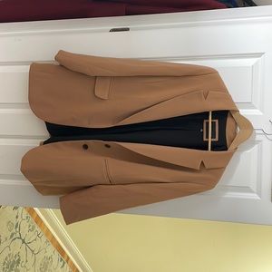Tan boyfriend blazer